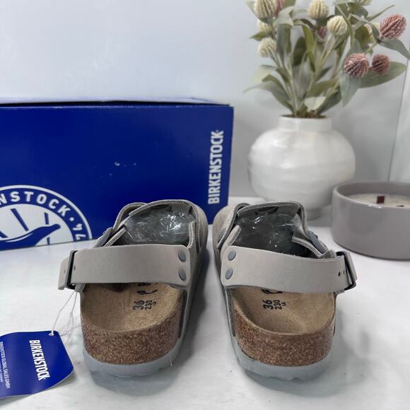 Birkenstock Tokio II Suede Clog Stone Coin Narrow Fit 1028309 Women 5/Men 3 NWB - Picture 3 of 10
